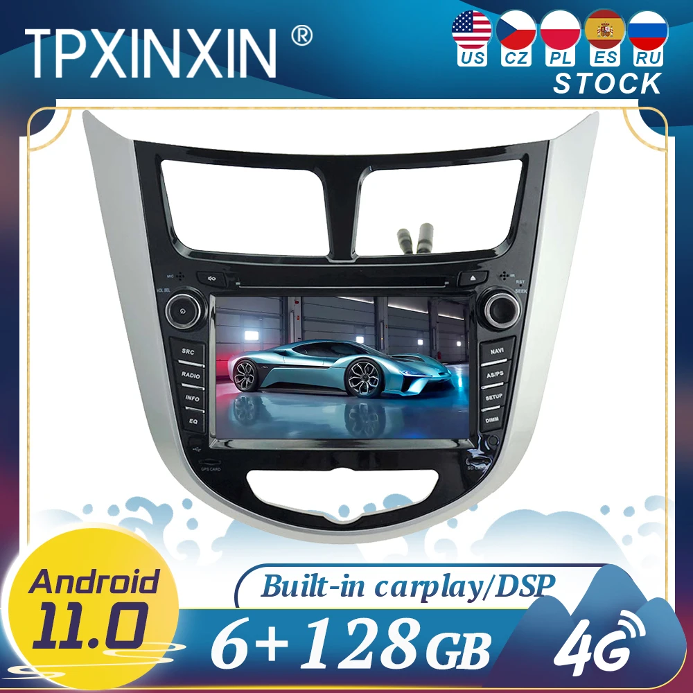 Carplay For Hyundai Solaris 2010-2016 Android11 Car Radio GPS Navigation Head Unit Multimedia Stereo Player
Carplay For Hyundai Solaris 2010-2016 Android11 Car Radio GPS Navigation Head Unit Multimedia Stereo Player