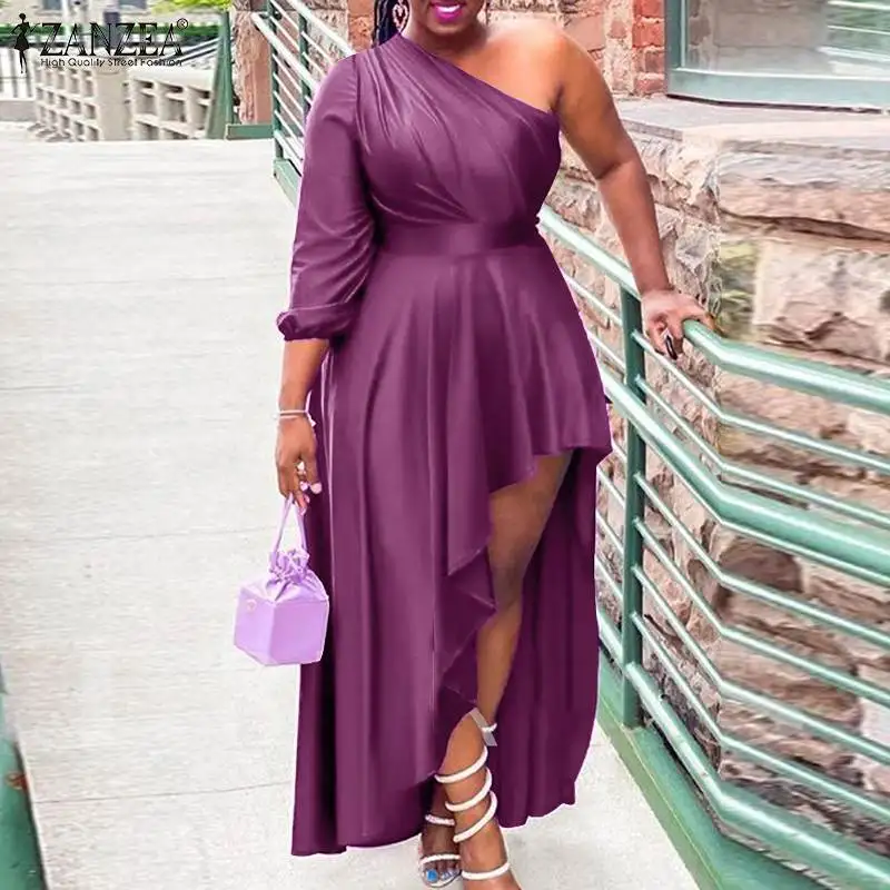 ZANZEA Women Off Shoulder Elegant Holiday Party Sundress Spring Maxi Long Dress Fashion Long Sleeve Solid Satin Dresses Robe
ZANZEA Women Off Shoulder Elegant Holiday Party Sundress Spring Maxi Long Dress Fashion Long Sleeve Solid Satin Dresses Robe
