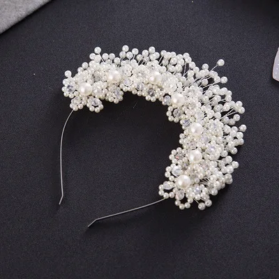 New Style Bridal Pearl Rhinestone Hairbands Crowns Wedding Accessories Elegant Pearl Hairwear Tiaras Wedding Jewelry
New Style Bridal Pearl Rhinestone Hairbands Crowns Wedding Accessories Elegant Pearl Hairwear Tiaras Wedding Jewelry