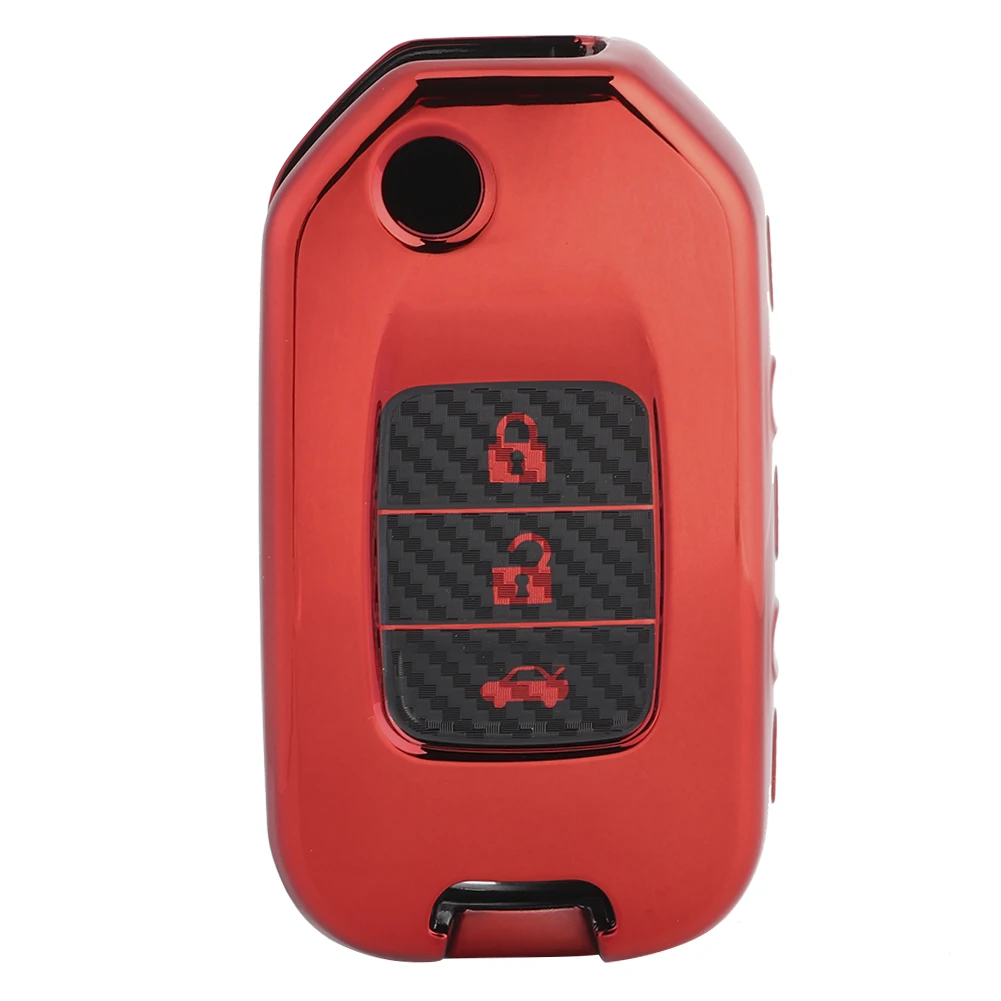 Carbon Fiber Style Folding Car Key Fob Cover Protective Case Fit for Honda XRV CRV 13-18(Red) Key Fob Cover
Carbon Fiber Style Folding Car Key Fob Cover Protective Case Fit for Honda XRV CRV 13-18(Red) Key Fob Cover