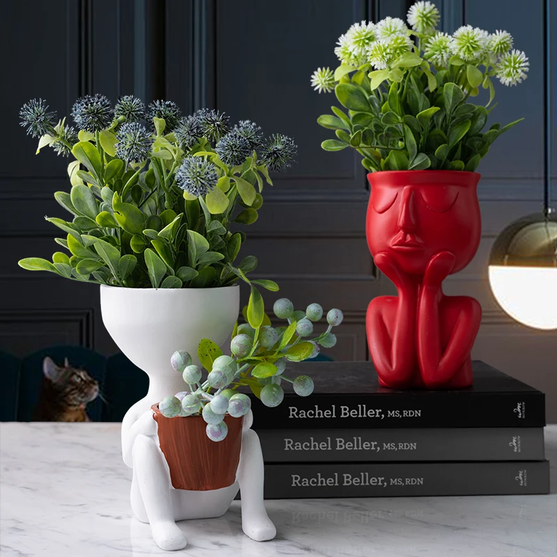 Modern Living Room Decor Home Accessories Plant Pot Abstract Vase Resin Humanoid Figurines Flower Pots Decorative Dining Table
Modern Living Room Decor Home Accessories Plant Pot Abstract Vase Resin Humanoid Figurines Flower Pots Decorative Dining Table