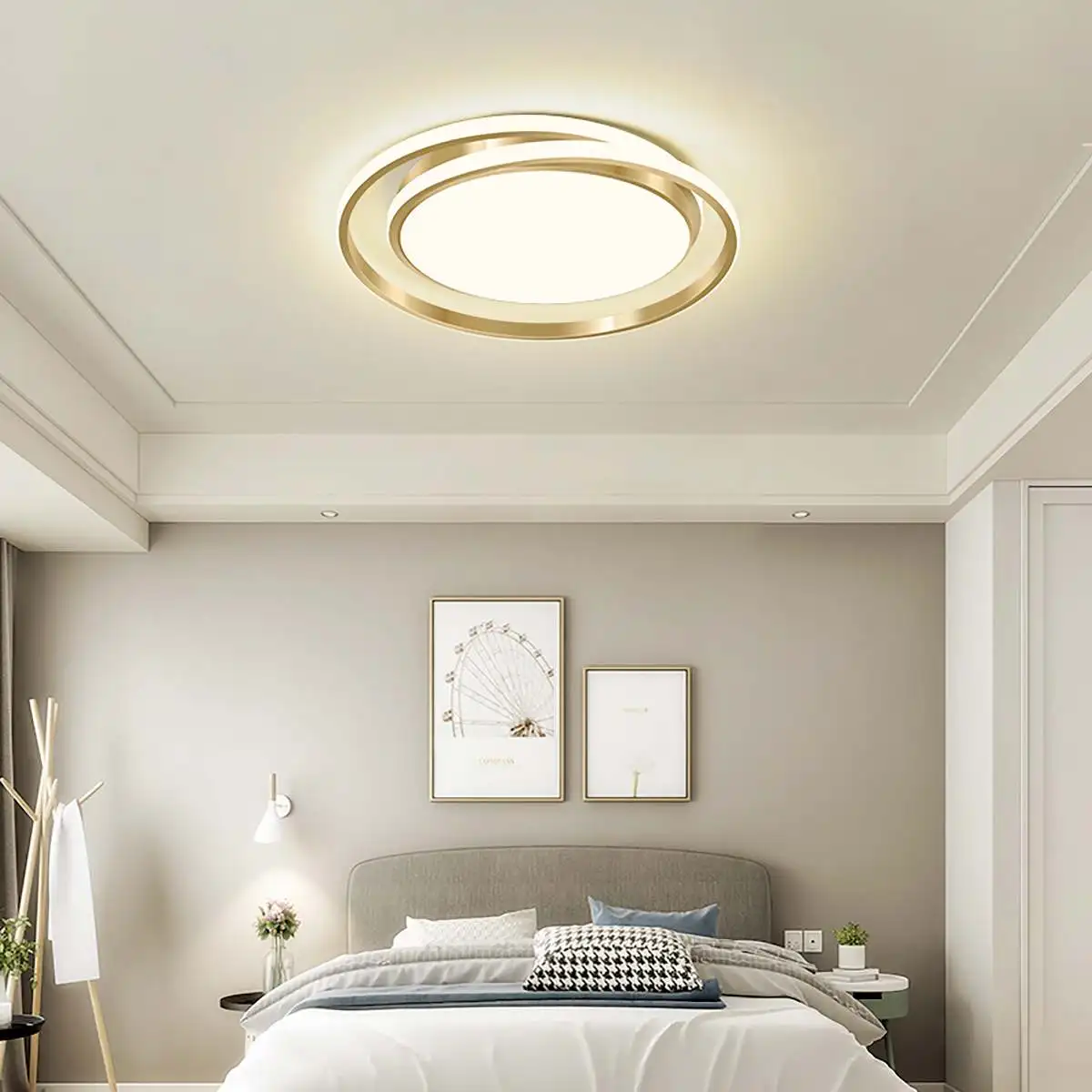 Modern Round LED Ceiling Light Fixture Gold Ring Ceiling Lamp Bedroom Dining Room Luminaria Lamp Home Living Room Decor 38W 
Modern Round LED Ceiling Light Fixture Gold Ring Ceiling Lamp Bedroom Dining Room Luminaria Lamp Home Living Room Decor 38W