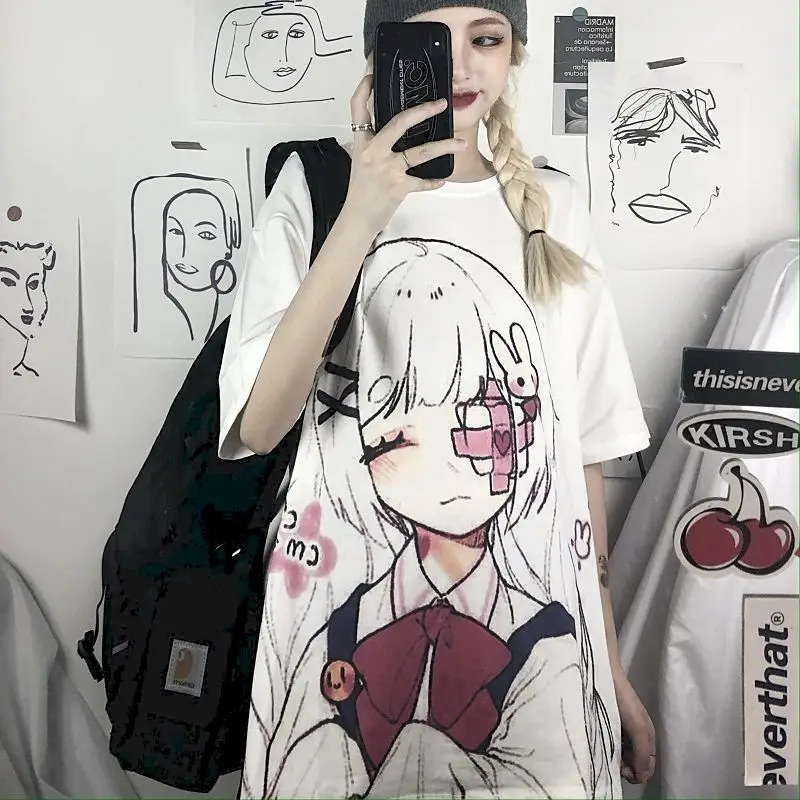 anime girl image print women tops tshirts Korean style t-shirts summer sweet fashion t shirts preppy couple clothes o-neck tee
anime girl image print women tops tshirts Korean style t-shirts summer sweet fashion t shirts preppy couple clothes o-neck tee