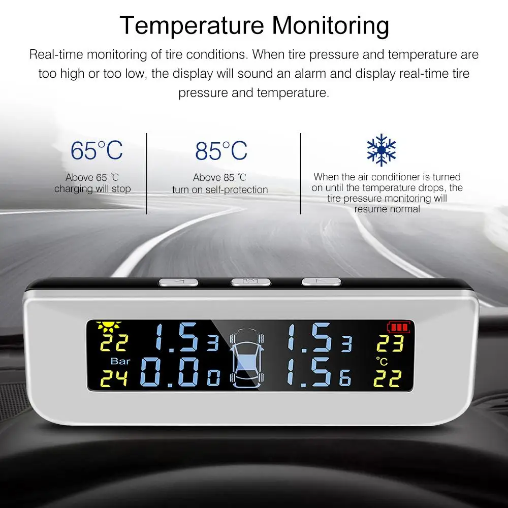 2020 Tire Pressure Monitoring System Tire Pressure Alarm Three-Digit Display Car TPMS 4PCS Sensor Vehicles
2020 Tire Pressure Monitoring System Tire Pressure Alarm Three-Digit Display Car TPMS 4PCS Sensor Vehicles