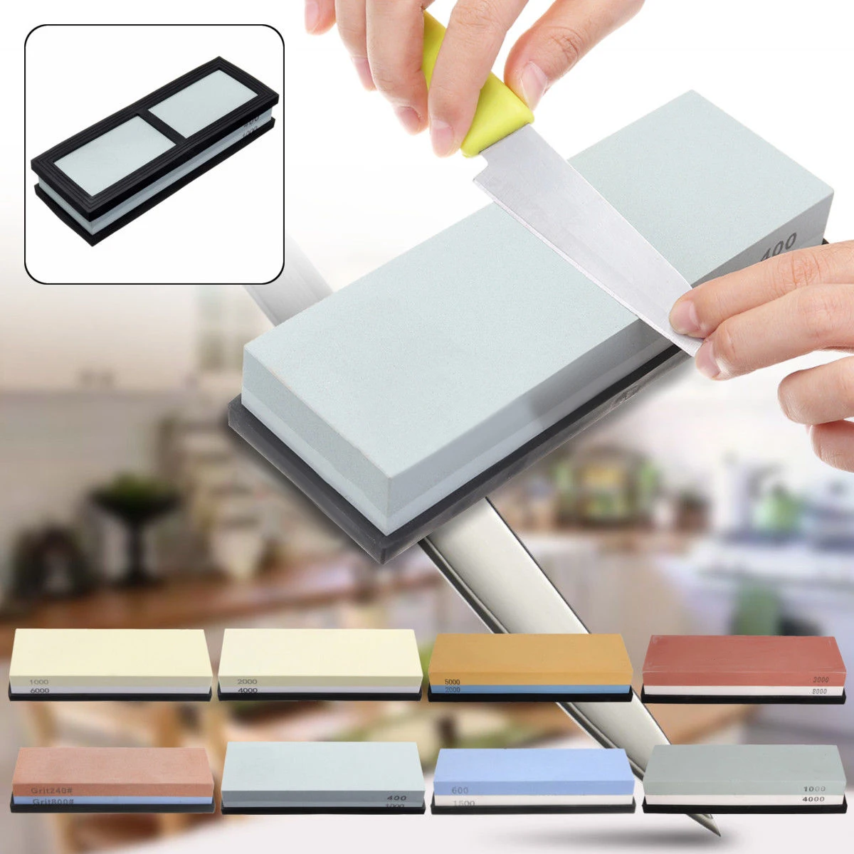 Razor Whetstone Fine Sharpener Sharpening Home Double-Sided Kitchen Wet Water Corundum Grit
Razor Whetstone Fine Sharpener Sharpening Home Double-Sided Kitchen Wet Water Corundum Grit