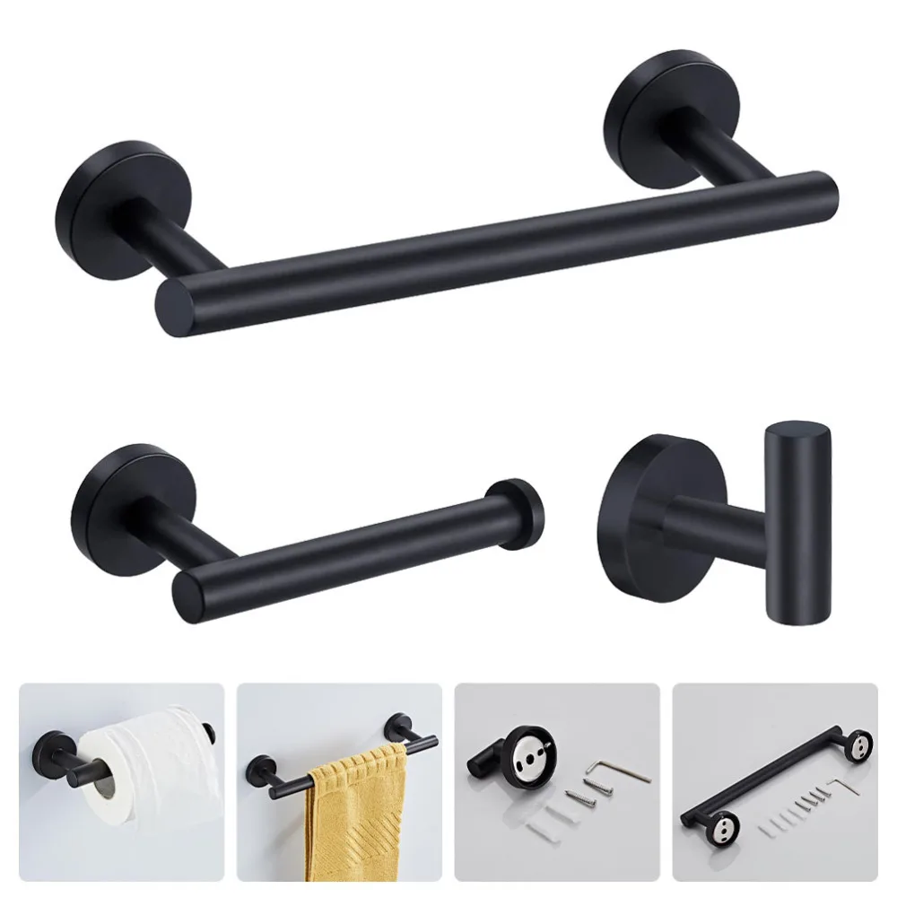 1 Set Bathroom Hanging Rack Hook Set Stainless Steel Towel Rack Clothes Hook Set
1 Set Bathroom Hanging Rack Hook Set Stainless Steel Towel Rack Clothes Hook Set