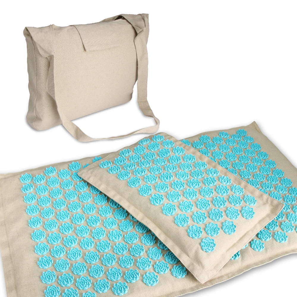 Yoga Acupressure Mat and Pillow Massage Needle Pad Louts Acupuncture Massage Shakti Mat Yoga Mats Fitness Neck and Back Massager
Yoga Acupressure Mat and Pillow Massage Needle Pad Louts Acupuncture Massage Shakti Mat Yoga Mats Fitness Neck and Back Massager