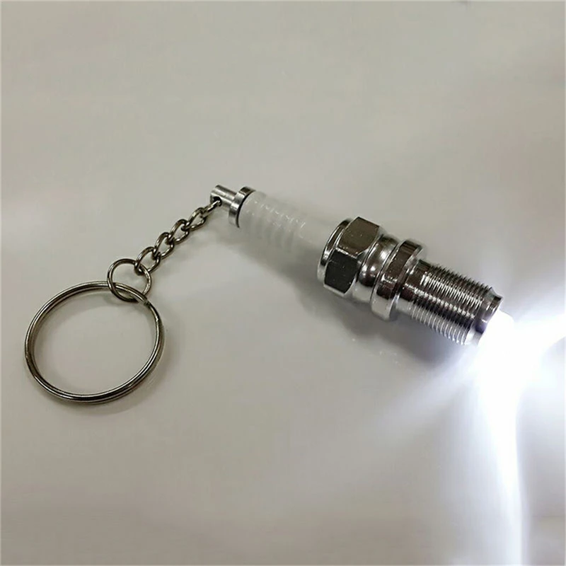 1pc Casual Fashion LED Key Chain Spark Plug Key Chain Keychain Car Parts Keyring car accessories car decoration
1pc Casual Fashion LED Key Chain Spark Plug Key Chain Keychain Car Parts Keyring car accessories car decoration