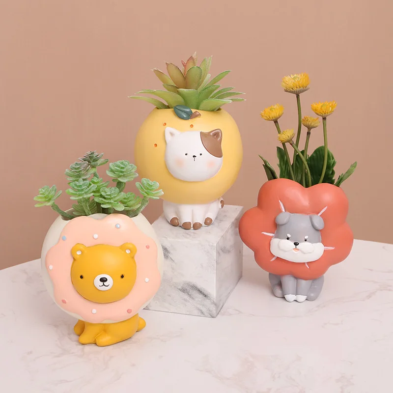 Nordic Resin Funny Cartoon Animal Planter Flower Pot Decoration Indoor Desktop Garden Home Decor Furnishings Gift
Nordic Resin Funny Cartoon Animal Planter Flower Pot Decoration Indoor Desktop Garden Home Decor Furnishings Gift