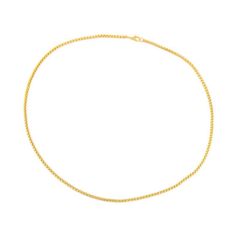 100Pieces/Lot of the most commonly used cable chain choker, stainless steel gold slim O chain, women, men, children necklace
100Pieces/Lot of the most commonly used cable chain choker, stainless steel gold slim O chain, women, men, children necklace