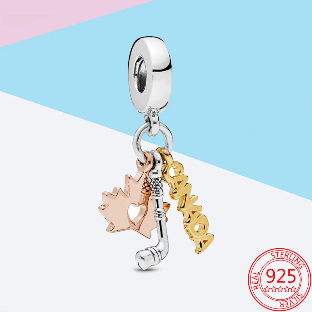 2020 New 925 Sterling Silver Pendant Pipe CANADA Maple Leaf Combination Charm Fits Original Pandora Bracelet DIY Making
2020 New 925 Sterling Silver Pendant Pipe CANADA Maple Leaf Combination Charm Fits Original Pandora Bracelet DIY Making