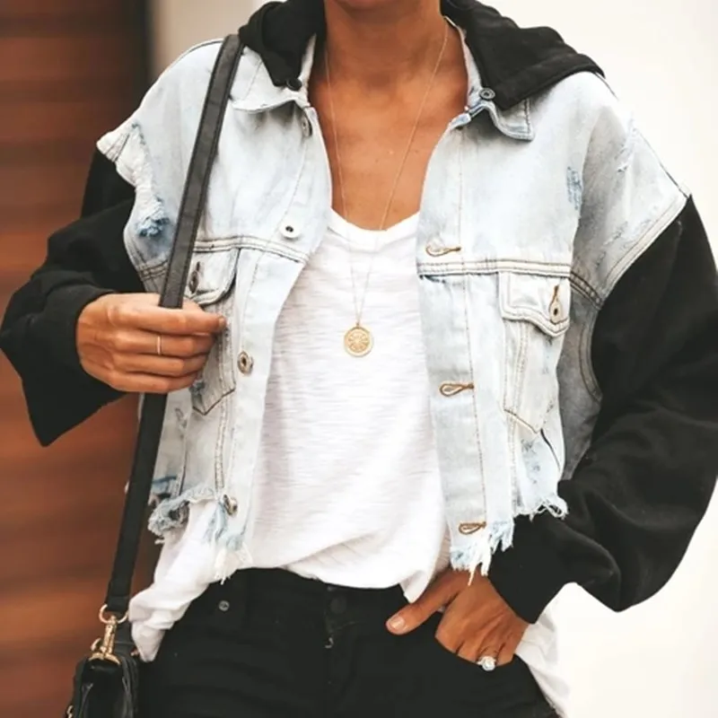 Autumn Women Sexy Ripped Patchwork Denim Jackets Vintage Casual Jean Jacket Long Sleeve Winter Female Coat Streetwear Plus Size
Autumn Women Sexy Ripped Patchwork Denim Jackets Vintage Casual Jean Jacket Long Sleeve Winter Female Coat Streetwear Plus Size