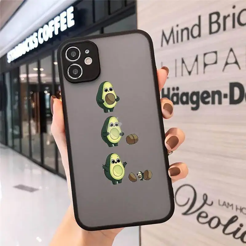 cute cartoon Avocado Phone Case Matte Transparent for iPhone 7 8 11 12 s mini pro X XS XR MAX Plus cover funda
cute cartoon Avocado Phone Case Matte Transparent for iPhone 7 8 11 12 s mini pro X XS XR MAX Plus cover funda