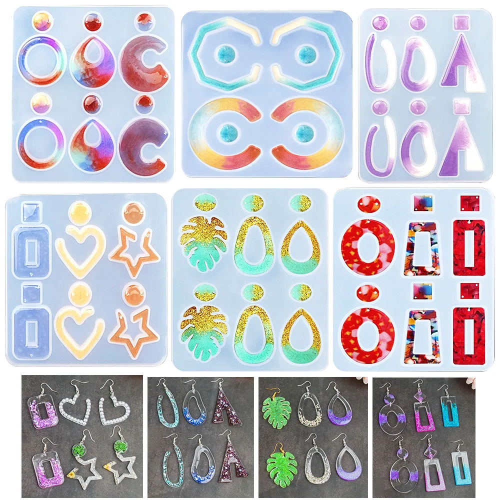 DIY Earring Pendant Silicone Mold For UV Epoxy Resin Molds Jewelry Making Tools Dried Flower Resin Casting Mould Handmade Crafts
DIY Earring Pendant Silicone Mold For UV Epoxy Resin Molds Jewelry Making Tools Dried Flower Resin Casting Mould Handmade Crafts