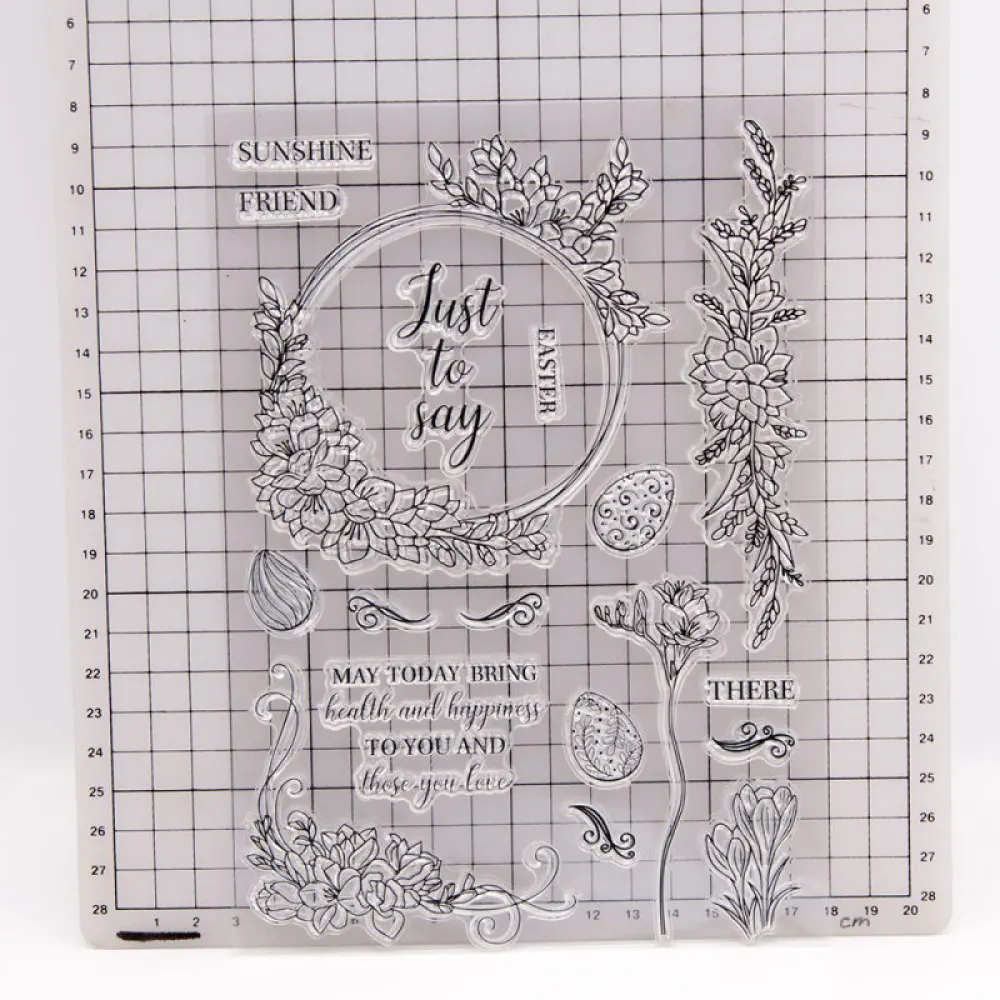 Easter Eggs Chick Flowers Leaf Wreath Transparent Silicone Stamp/Seal for DIY Scrapbooking Photo Album Decor Clear Stamps
Easter Eggs Chick Flowers Leaf Wreath Transparent Silicone Stamp/Seal for DIY Scrapbooking Photo Album Decor Clear Stamps