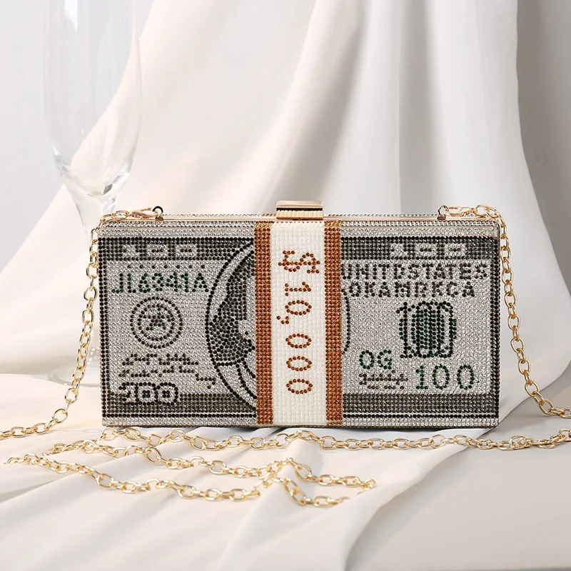 Bags for Women 2021 Luxury Crystal Money Bag Brand Designer Diamond Bag Party Wedding Ladies Handbags Women Clutch Bag
Bags for Women 2021 Luxury Crystal Money Bag Brand Designer Diamond Bag Party Wedding Ladies Handbags Women Clutch Bag