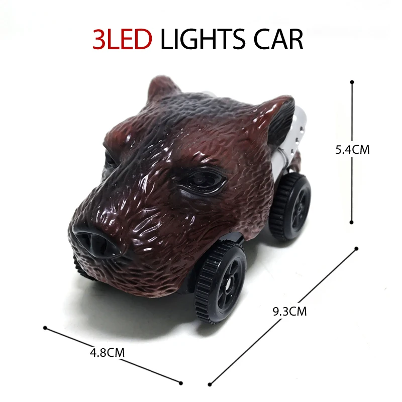 New Led Light Up DIY Diecast Electric Dinosaur Car Track Light Brown bear children Assembled model game Toys Birthday gifts K57
New Led Light Up DIY Diecast Electric Dinosaur Car Track Light Brown bear children Assembled model game Toys Birthday gifts K57