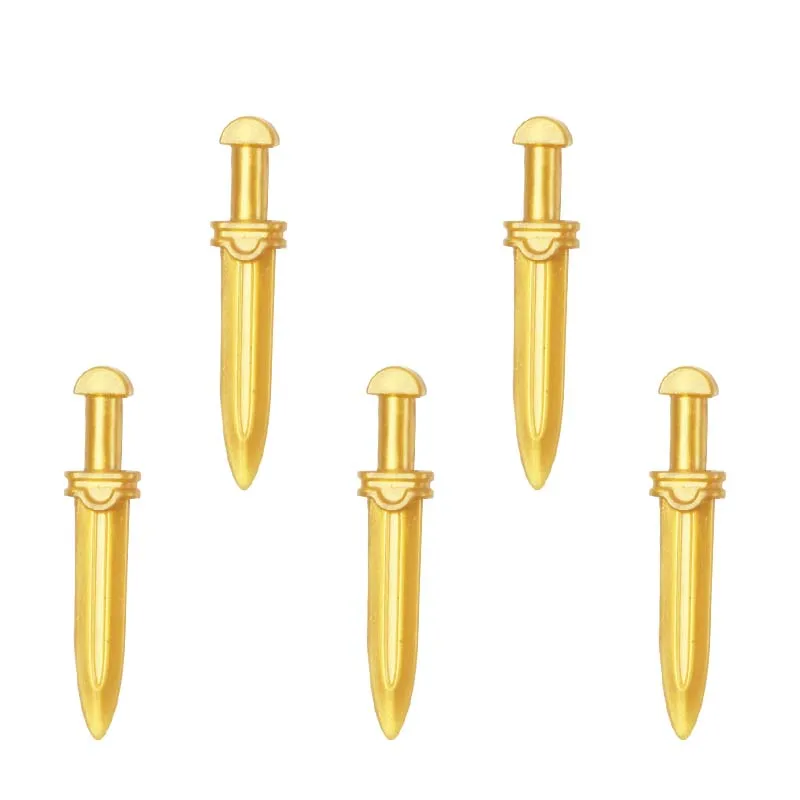 5PCS/ Military Medieval golden weapon accessories 4cm mini doll MOC brick children's toy
5PCS/ Military Medieval golden weapon accessories 4cm mini doll MOC brick children's toy
