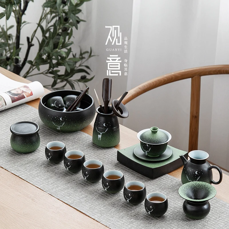 Aesthetic Tea Set Ceramic Chinese Charms Kung Fu Tea Set Teaware Porcelain Gift Set Tetera Porcelana Teaware Sets BG50TS
Aesthetic Tea Set Ceramic Chinese Charms Kung Fu Tea Set Teaware Porcelain Gift Set Tetera Porcelana Teaware Sets BG50TS