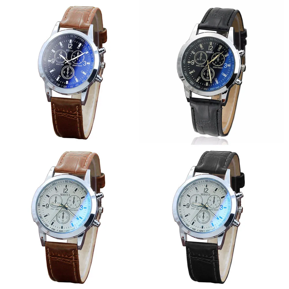 Watch Men Leather Strap Luxury Watches Quartz Watch Dial Casual Bracele Watch relogio masculino 12 
Watch Men Leather Strap Luxury Watches Quartz Watch Dial Casual Bracele Watch relogio masculino 12