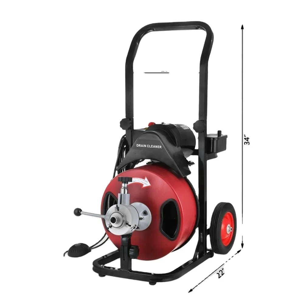 50ft High Quality Sewer Drain Pipe Cleaning Machine Shanghai factory Drain Pipe Cleaner Drain Cleaner
50ft High Quality Sewer Drain Pipe Cleaning Machine Shanghai factory Drain Pipe Cleaner Drain Cleaner