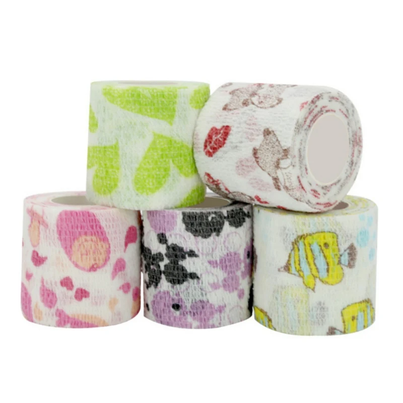 1pc/4.5m Printed Medical Self Adhesive Elastic Bandage Colorful Sports Wrap Tape for Finger Joint Knee First Aid Kit Pet Tape
1pc/4.5m Printed Medical Self Adhesive Elastic Bandage Colorful Sports Wrap Tape for Finger Joint Knee First Aid Kit Pet Tape