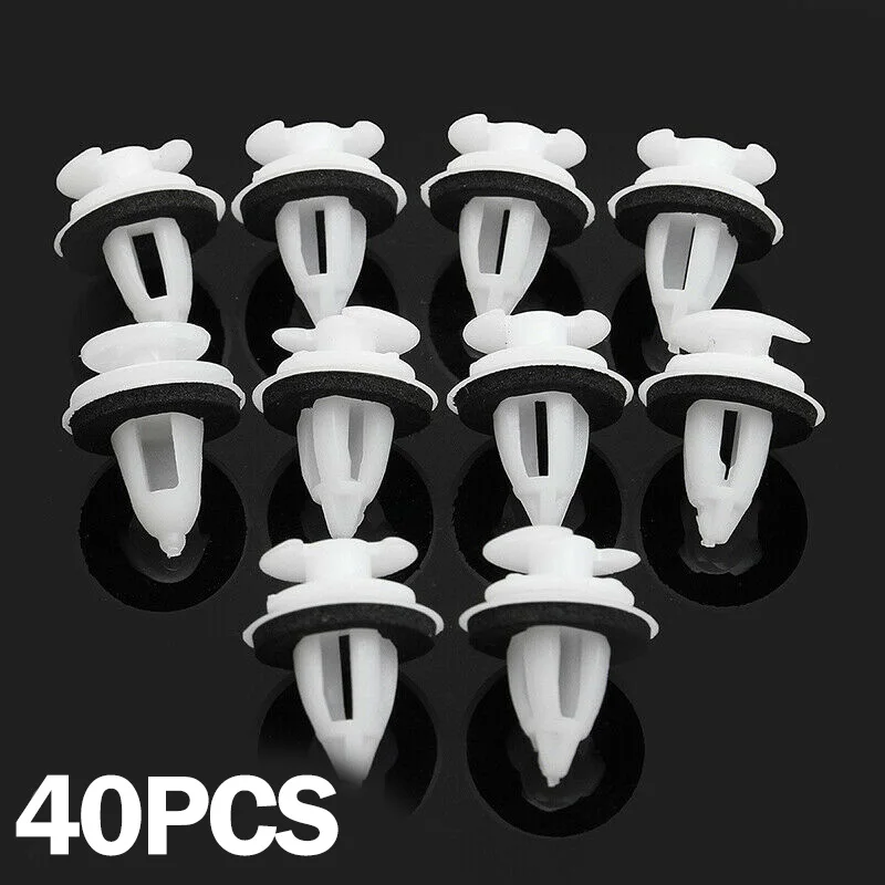 40pcs/set Car Clips with Washers Car Interior Plastic Trim Clips 7.5-8mm Hole Size Sturdy
40pcs/set Car Clips with Washers Car Interior Plastic Trim Clips 7.5-8mm Hole Size Sturdy