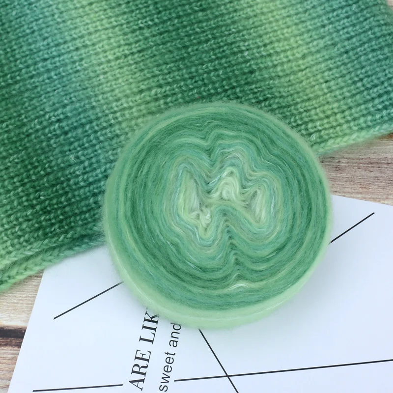 100g/pcs Rainbow Gradient Benang Kait Hand-knitted Crochet Yarn For Hand Knitting Knitting Yarn Threads For Knitting Wool DIY 
100g/pcs Rainbow Gradient Benang Kait Hand-knitted Crochet Yarn For Hand Knitting Knitting Yarn Threads For Knitting Wool DIY