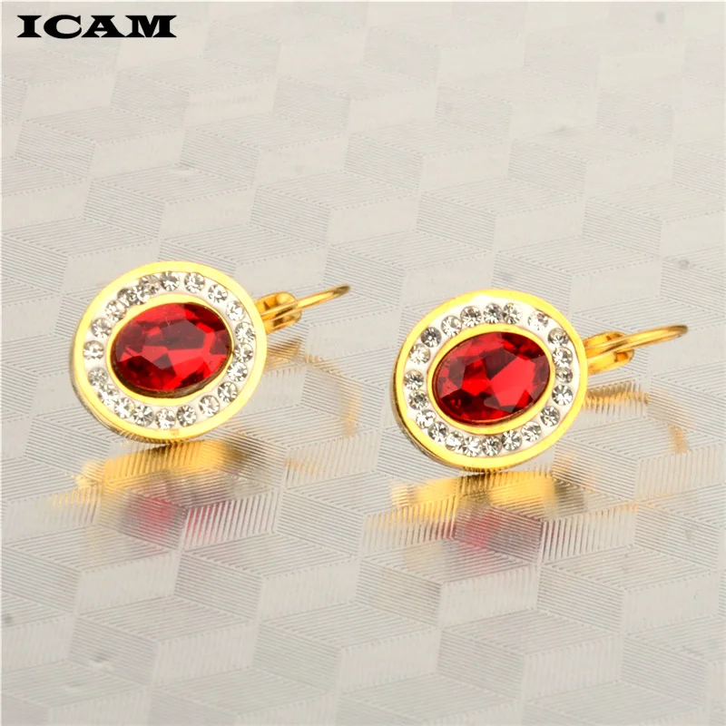 ICAM, классический дизайн, из нержавеющей стали, Рубиновая красная серьга, модные циркониевые серьги, ювелирные изделия
ICAM, классический дизайн, из нержавеющей стали, Рубиновая красная серьга, модные циркониевые серьги, ювелирные изделия