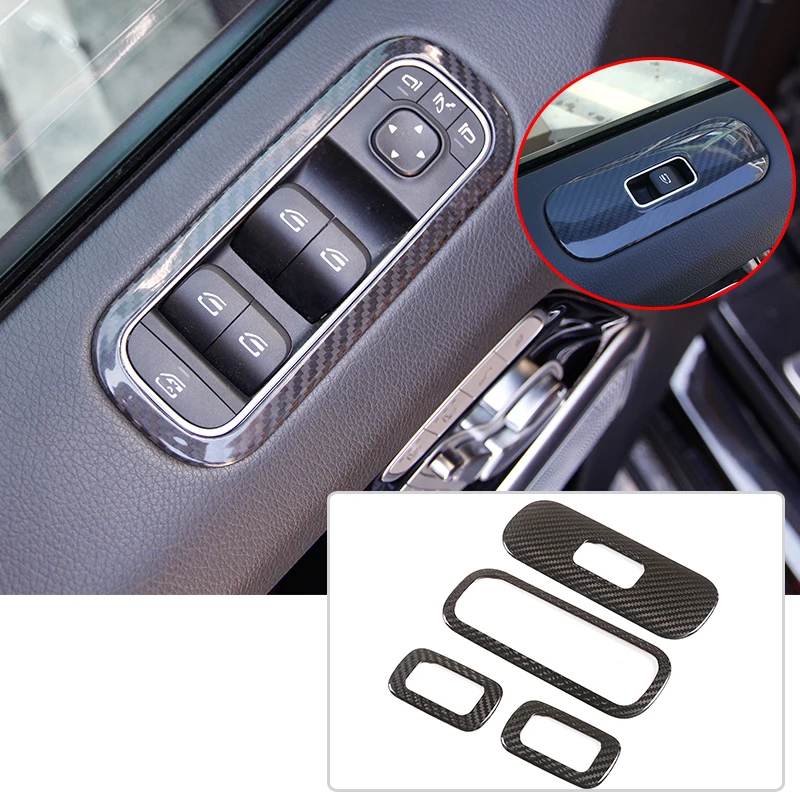 For Mercedes G Class W463 2019-2020 Real Carbon Fiber Car Inner Window Lift Switch Frame Trim Sticker Auto Accessories
For Mercedes G Class W463 2019-2020 Real Carbon Fiber Car Inner Window Lift Switch Frame Trim Sticker Auto Accessories