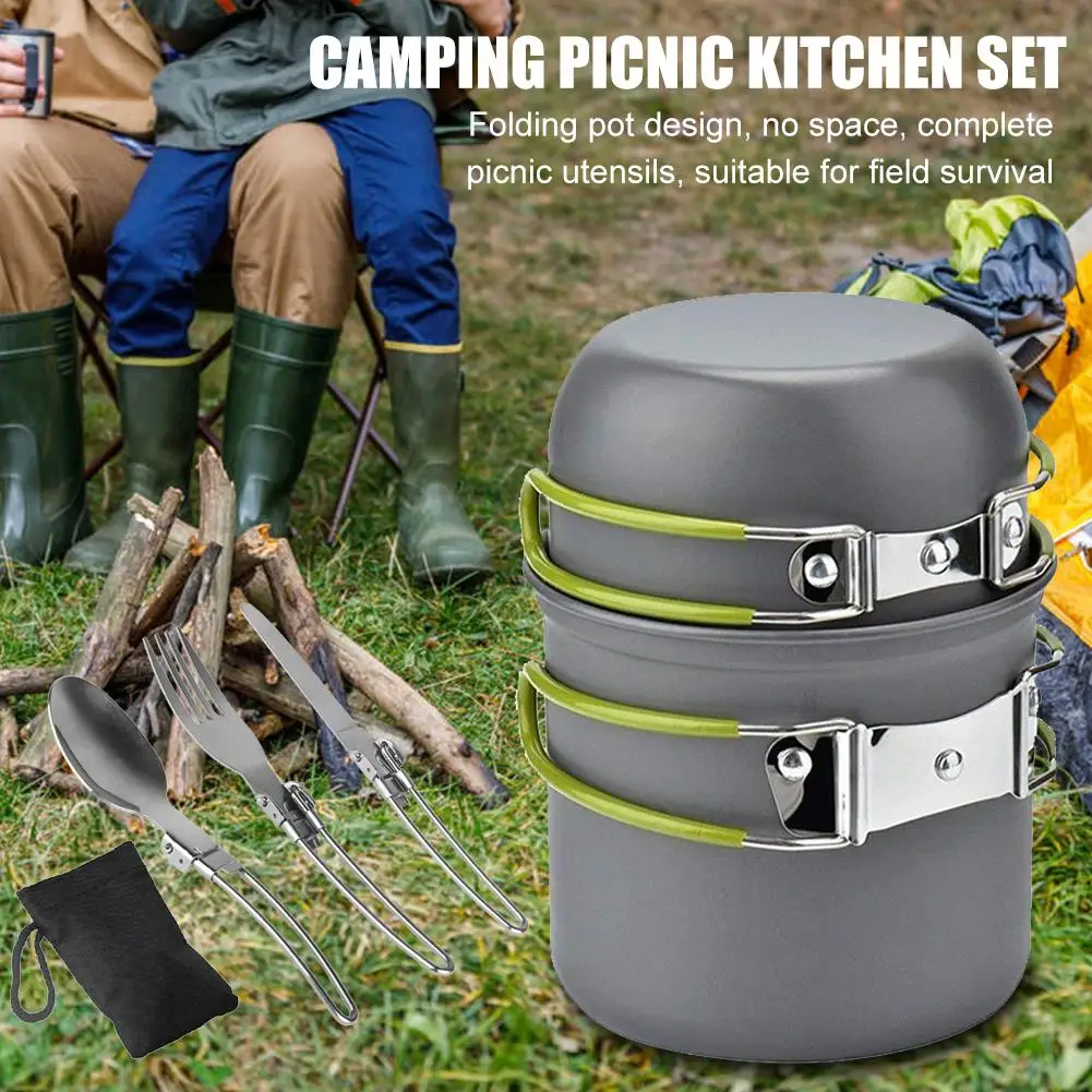 1-2 Persons Camping Tableware Outdoor Cookware Protecting Pots and Pans Drainage Easy to Clean Picnic Pot Set Hiking Utensils
1-2 Persons Camping Tableware Outdoor Cookware Protecting Pots and Pans Drainage Easy to Clean Picnic Pot Set Hiking Utensils