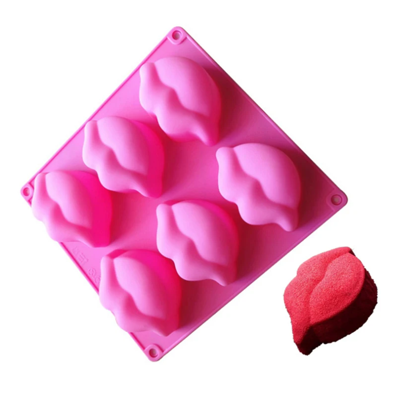 6 Holes 3D Mouth Lips Shaped Silicone Mold For Baking Mousse Cake Decoration Mold Non-stick Baking Tools Accessories
6 Holes 3D Mouth Lips Shaped Silicone Mold For Baking Mousse Cake Decoration Mold Non-stick Baking Tools Accessories