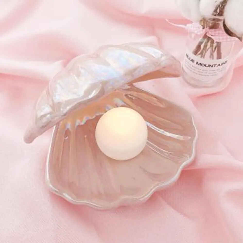 Ceramic Art Korea Shell Pearl Night Light Dream Mermaid Bedroom Bedside Lamp Storage Home Living Room Decoration Lamp
Ceramic Art Korea Shell Pearl Night Light Dream Mermaid Bedroom Bedside Lamp Storage Home Living Room Decoration Lamp