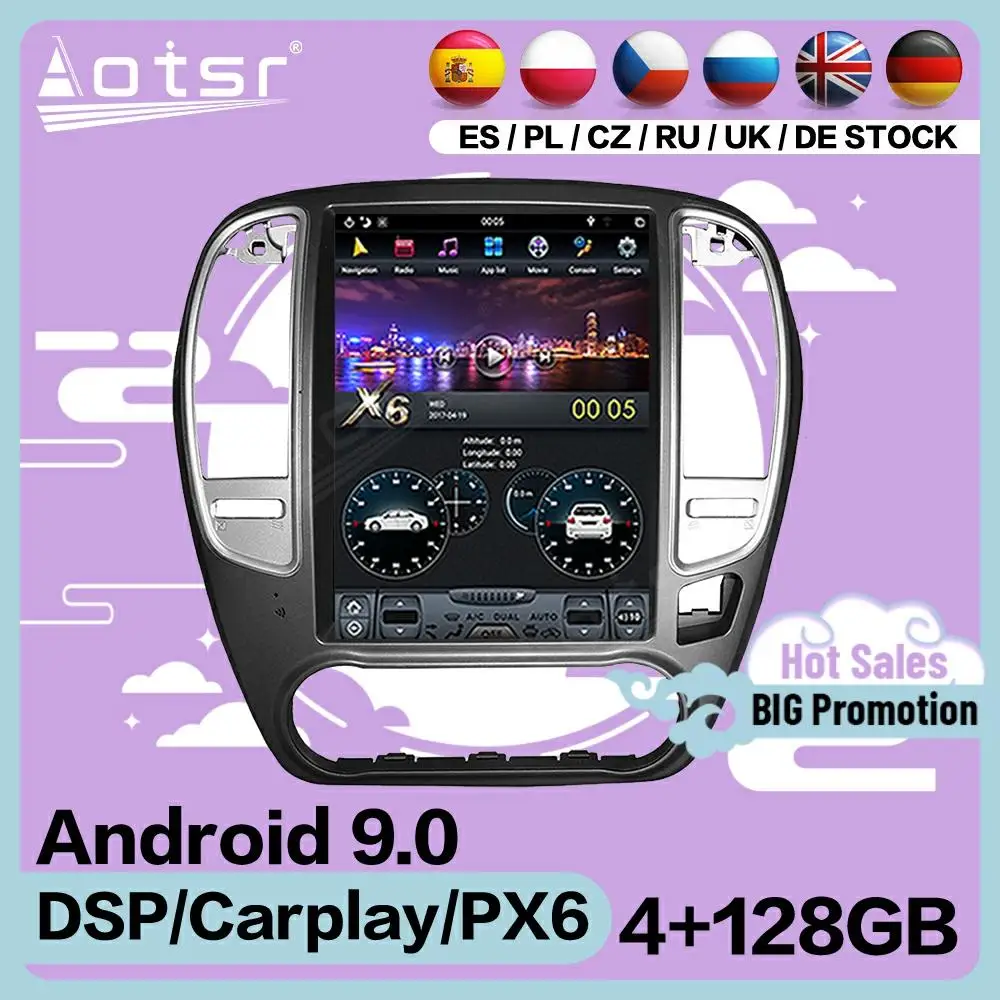 128G Tesla Screen Multimedia Stereo Android 9.0 Player For Nissan sylphy 2005 2006 2007 2008 2009 2010 2011 2012 Radio Head Unit
128G Tesla Screen Multimedia Stereo Android 9.0 Player For Nissan sylphy 2005 2006 2007 2008 2009 2010 2011 2012 Radio Head Unit