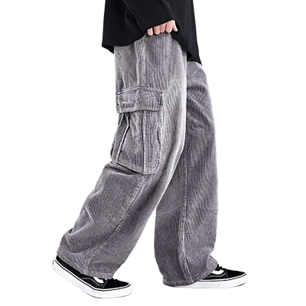 Fashion Cargo Pants Men Casual Corduroy Straigth Loose Baggy Trousers Elastic Waist Streetwear Hiphop Harem Pants Male Clothing
Fashion Cargo Pants Men Casual Corduroy Straigth Loose Baggy Trousers Elastic Waist Streetwear Hiphop Harem Pants Male Clothing