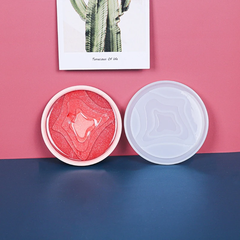 Silicone Diy Homemade Mold Coaster Crystal Dripping Creative Silicone Mold Crystal Drip Coaster Mold for Diy Craft
Silicone Diy Homemade Mold Coaster Crystal Dripping Creative Silicone Mold Crystal Drip Coaster Mold for Diy Craft