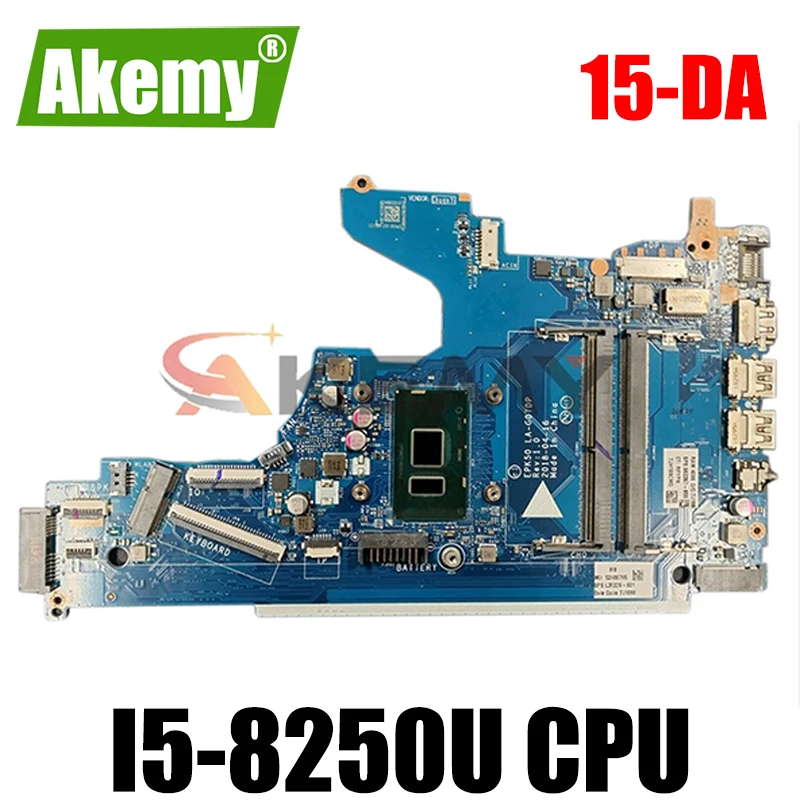 For HP 15-DA Laptop motherboard L20369-001 L20369-601 EPK50 LA-G07DP LA-G07EP MB With SR3LA I5-8250U DDR4 100% Fully Tested
For HP 15-DA Laptop motherboard L20369-001 L20369-601 EPK50 LA-G07DP LA-G07EP MB With SR3LA I5-8250U DDR4 100% Fully Tested