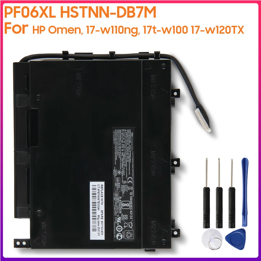 Original Battery PF06XL HSTNN-DB7M For HP Omen 17-W110NG 17T-W100 17-W120TX 853294-850 Authentic Battery 98.5Wh
Original Battery PF06XL HSTNN-DB7M For HP Omen 17-W110NG 17T-W100 17-W120TX 853294-850 Authentic Battery 98.5Wh