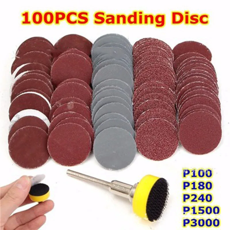 1 Inch 100 Pcs Rotary Power Sand Paper Fits 1/8" Shank Sanding Polish Accessory Sanding Paper Grinder Tools Accessories
1 Inch 100 Pcs Rotary Power Sand Paper Fits 1/8" Shank Sanding Polish Accessory Sanding Paper Grinder Tools Accessories