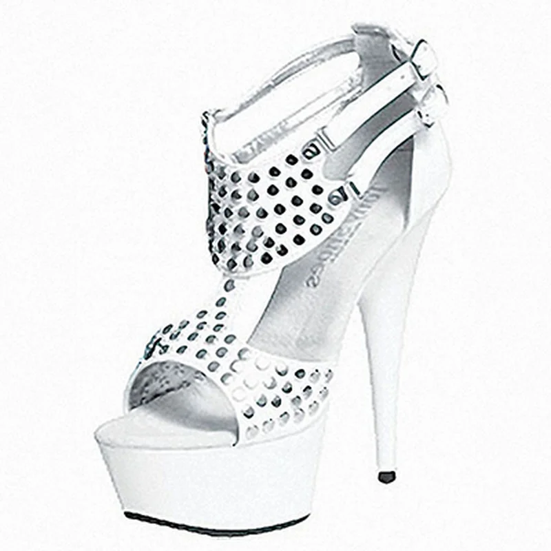 Mclubgirl 15cm Heels Riveted Super High Heels, Baked Lacquer, Hollow Package, Heel Package, Instep Sandals, Women's Shoes LYP
Mclubgirl 15cm Heels Riveted Super High Heels, Baked Lacquer, Hollow Package, Heel Package, Instep Sandals, Women's Shoes LYP