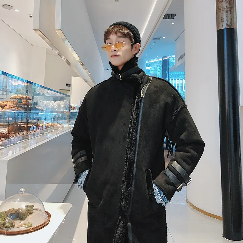 Men Suede Cotton Long Coats Autumn Winter Loose Thick Warm Outerwear Fashion Streetwear Plaid Zipper Long Sleeve Trench Coat
Men Suede Cotton Long Coats Autumn Winter Loose Thick Warm Outerwear Fashion Streetwear Plaid Zipper Long Sleeve Trench Coat