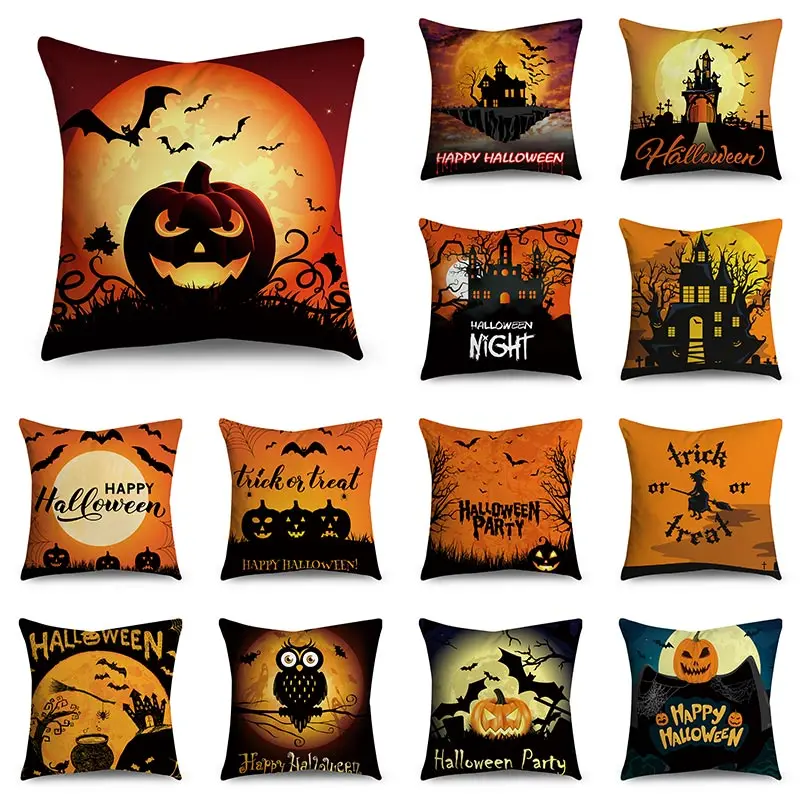 Halloween cartoon pumpkin haunted house Cushion Cover Floral Pillow Case For Car Sofa Decor Pillowcase Home Pillows 45cm x 45cm
Halloween cartoon pumpkin haunted house Cushion Cover Floral Pillow Case For Car Sofa Decor Pillowcase Home Pillows 45cm x 45cm