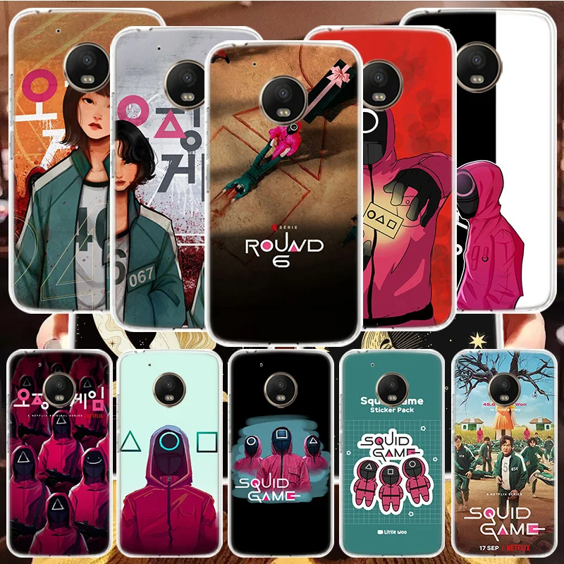 New Squid game Phone For Motorola G30 G9 Power G8 G7 Play G6 G5 E6 E5 Capa Moto One Fusion Plus Vision Cover Capa Shell
New Squid game Phone For Motorola G30 G9 Power G8 G7 Play G6 G5 E6 E5 Capa Moto One Fusion Plus Vision Cover Capa Shell