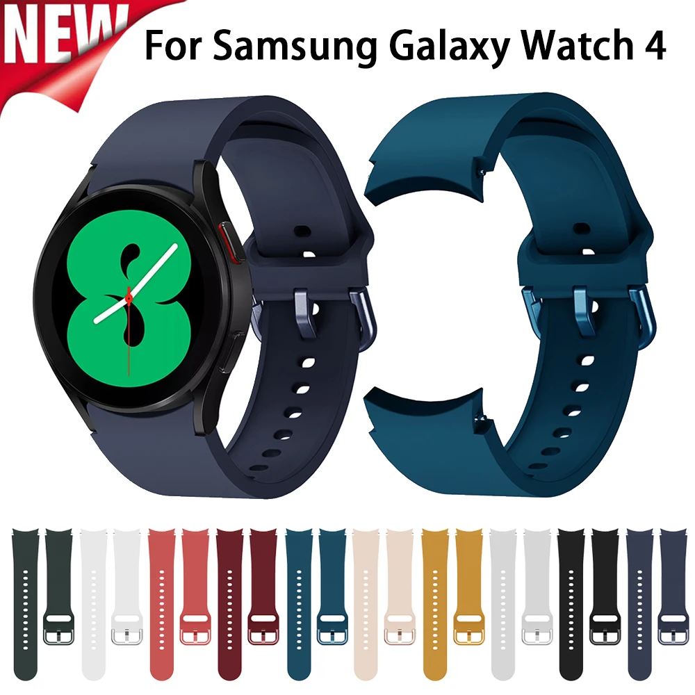 20mm WatchBand Silicone Strap For Samsung Galaxy Watch 4 44MM / Samsung Galaxy 4 Classic 46mm Original Smart Wristband Bracelet
20mm WatchBand Silicone Strap For Samsung Galaxy Watch 4 44MM / Samsung Galaxy 4 Classic 46mm Original Smart Wristband Bracelet