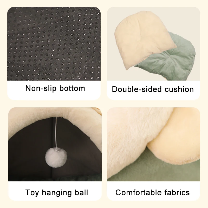 Sweet Cat Bed Warm Pet Basket Cozy Kitten Lounger Cushion Cat House Tent Very Soft Small Dog Mat Bag For Washable Cave Cats Beds
Sweet Cat Bed Warm Pet Basket Cozy Kitten Lounger Cushion Cat House Tent Very Soft Small Dog Mat Bag For Washable Cave Cats Beds