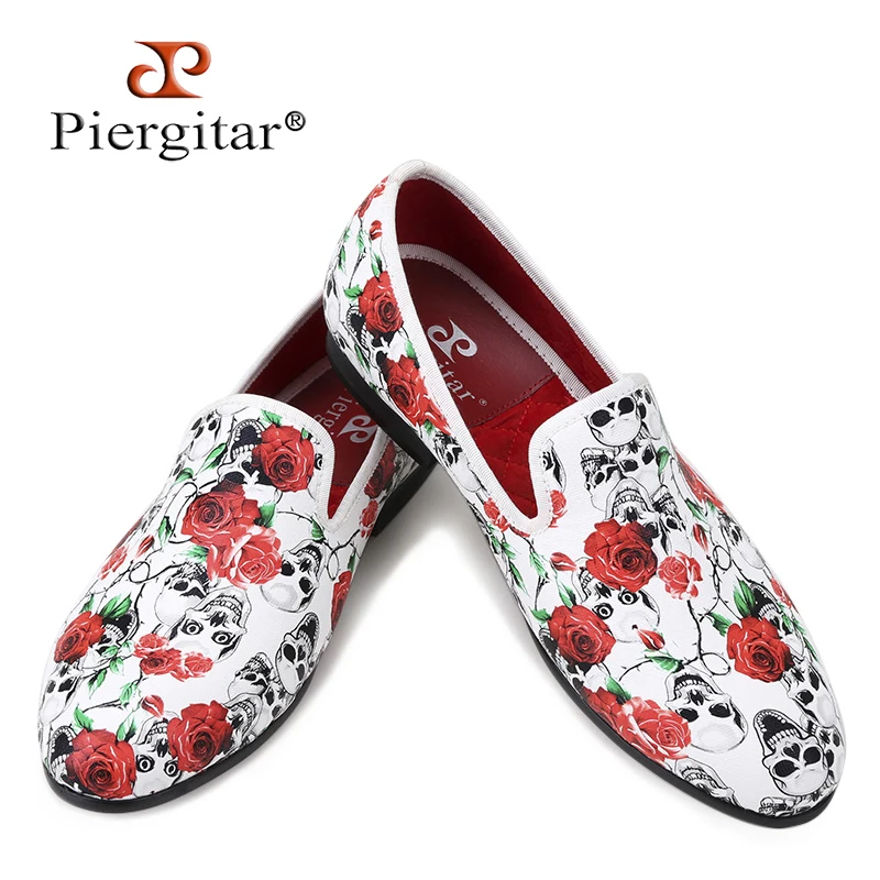 Piergitar 2019 новый стиль, череп и цветы, рисунки, цвет белый, мужские курительные Тапочки ручной работы, мужские лоферы
Piergitar 2019 новый стиль, череп и цветы, рисунки, цвет белый, мужские курительные Тапочки ручной работы, мужские лоферы