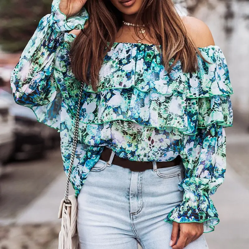 Женская пляжная рубашка с длинным рукавом, с цветочным принтом и открытыми плечами
Женская пляжная рубашка с длинным рукавом, с цветочным принтом и открытыми плечами