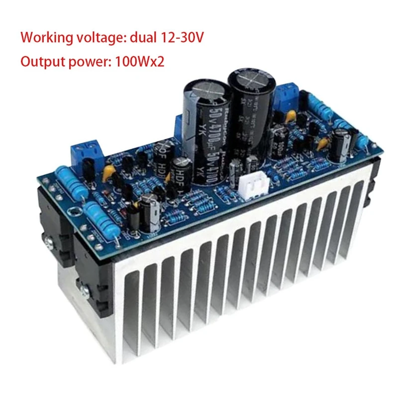 HiFi Stereo Dual-Channel Power Amplifier Board A1943/C5200 High AC12-28V o Amplifier Stereo Board Power HIFI Board
HiFi Stereo Dual-Channel Power Amplifier Board A1943/C5200 High AC12-28V o Amplifier Stereo Board Power HIFI Board