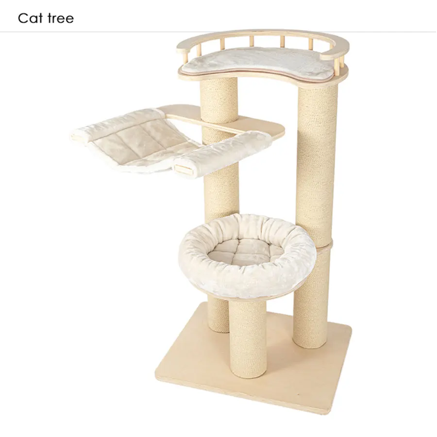 Cat Climbing Frame Soild Wood Nest Birch Solid Wood Multilayer Board Cat Climbing Frame Cat Hammock House Cat Display Stand
Cat Climbing Frame Soild Wood Nest Birch Solid Wood Multilayer Board Cat Climbing Frame Cat Hammock House Cat Display Stand