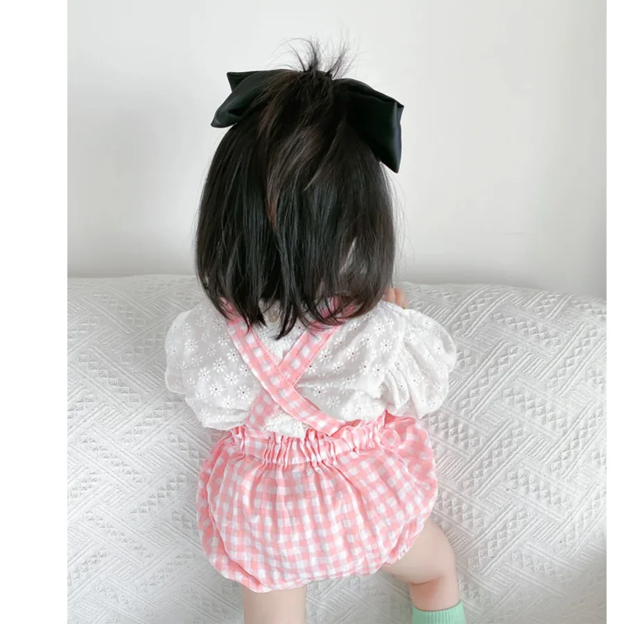 2021 Summer Newborn Suits Bulky Underpants Shell Button Daisy Top Plaid Sling Baby Clothes
2021 Summer Newborn Suits Bulky Underpants Shell Button Daisy Top Plaid Sling Baby Clothes